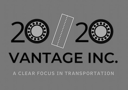 20/20 VANTAGE INC. A CLEAR FOCUS IN TRANSPORTATION logo