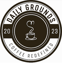 2023 DAILY GROUNDS COFFEE REDEFINED logo