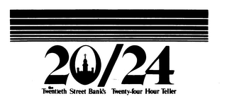 20/24 THE TWENTIETH STREET BANK'S TWENTY-FOUR HOUR TELLER logo