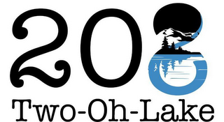208 TWO-OH-LAKE logo