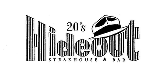 20'S HIDEOUT STEAKHOUSE & BAR logo