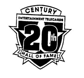 20TH CENTURY HALL OF FAME ENTERTAINMENT TELECARDS logo