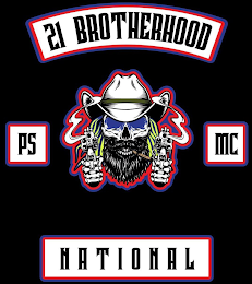 21 BROTHERHOOD PS MC NATIONAL logo