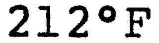 212 [DEGREE SYMBOL] F logo