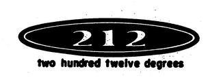 212 TWO HUNDRED TWELVE DEGREES logo