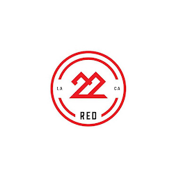 22 RED LA CA logo