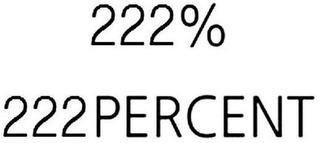 222% 222PERCENT logo