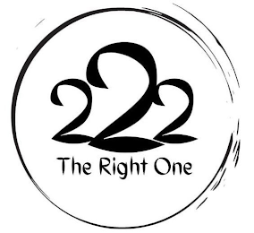222 THE RIGHT ONE logo