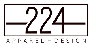224 APPAREL + DESIGN logo