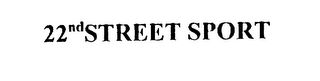 22ND STREET SPORT logo