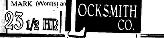 23 1/2 HR LOCKSMITH CO. logo