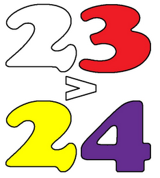 23 GREATER THAN 24 logo