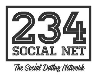 234 SOCIAL NET THE SOCIAL DATING NETWORK logo