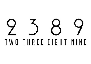 2389 TWO THREE EIGHT NINE logo