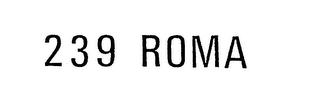 239 ROMA logo