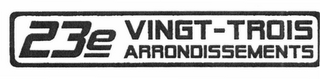 23E VINGT-TROIS ARRONDISSEMENTS logo