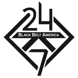 24 7 BLACK BELT AMERICA logo