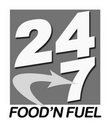 24 7 FOOD 'N FUEL logo
