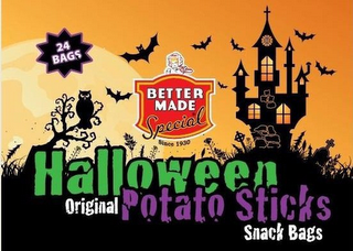 24 BAGS BETTER MADE SPECIAL SINCE 1930 HALLOWEEN ORIGINAL POTATO STICKS SNACK BAGS logo