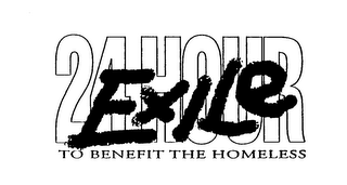 24 EXILE HOUR TO BENEFIT THE HOMELESS logo