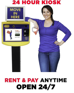 24 HOUR KIOSK RENT & PAY ANYTIME OPEN 24/7 MOVE IN HERE 24 HOUR SELF STORAGE NEED STORAGE? START HERE MOVE-IN TODAY! logo