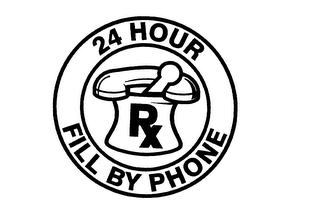 24 HOUR RX FILL BY PHONE logo