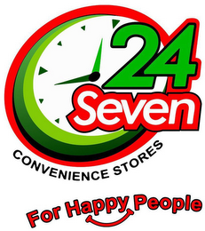 24 SEVEN CONVENIENCE STORES FOR HAPPY PEOPLE logo