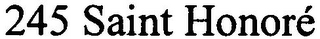 245 SAINT HONORÉ logo