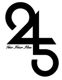 245 TWO FOUR FIVE logo