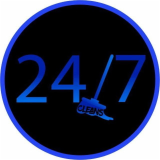 24/7 CLEANS logo
