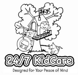 24/7 KIDCARE DESIGNED FOR YOUR PEACE OF MIND 24-7 logo