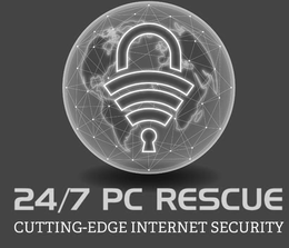 24/7 PC RESCUE CUTTING-EDGE INTERNET SECURITY logo