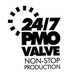 24/7 PMO VALVE NON-STOP PRODUCTION logo