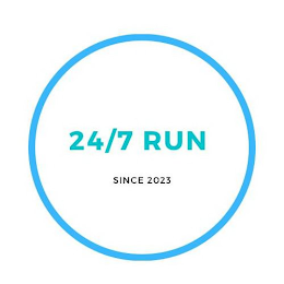 24/7 RUN SINCE 2023 logo