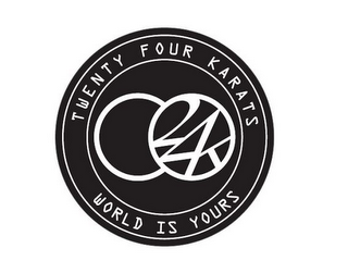 24K TWENTY FOUR KARATS WORLD IS YOURS logo