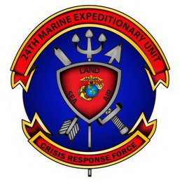 24TH MARINE EXPEDITIONARY UNIT CRISIS RESPONSE FORCE LAND SEA AIR logo