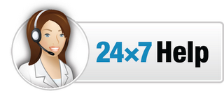 24X7 HELP logo