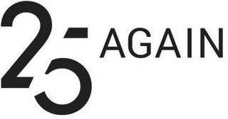 25 AGAIN logo