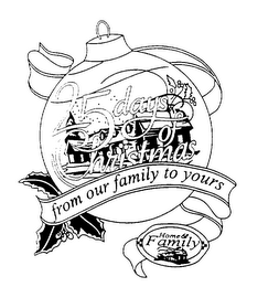 25 DAYS OF CHRISTMAS FROM OUR FAMILY TO YOURS HOME & FAMILY logo