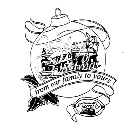 25 DAYS OF CHRISTMAS FROM OUR FAMILY TOYOURS HOME & FAMILY logo