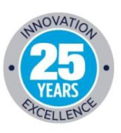 25 YEARS INNOVATION EXCELLENCE logo