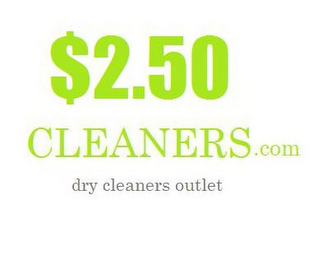 $2.50 CLEANERS.COM DRY CLEANERS OUTLET logo