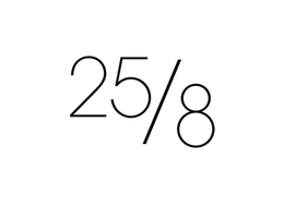 25/8 logo