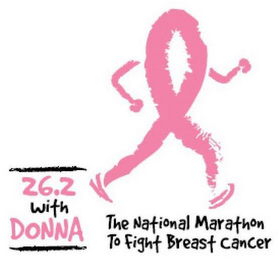 26.2 WITH DONNA THE NATIONAL MARATHON TO FIGHT BREAST CANCER logo