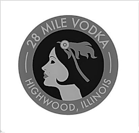 28 MILE VODKA HIGHWOOD, ILLINOIS logo