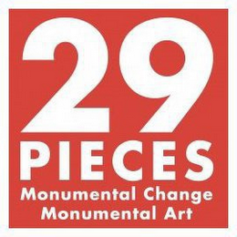 29 PIECES MONUMENTAL CHANGE MONUMENTAL ART logo