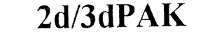 2D/3D PAK logo