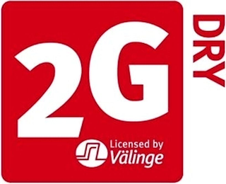 2G DRY LICENSED BY VÄLINGE logo