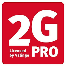 2G PRO LICENSED BY VÄLINGE logo
