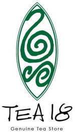 2S TEA 18 GENUINE TEA STORE logo